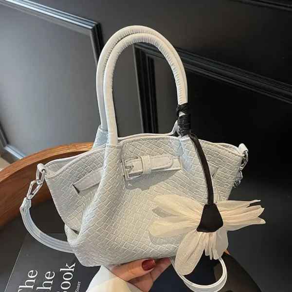 2025 Textured Crossbody Bag, Bottega-Inspired Ruched Tote with Detachable Strap & RFID, Work To Weekend Shoulder Bag for Women - Image 2