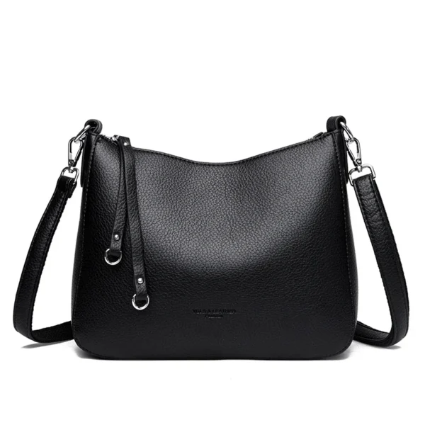 Genuine Brand Women's Soft Leather Shoulder Bags Luxury Designer Crossbody Bags Ladies Casual Tote Bag Messenger Commuting Sac - Image 3