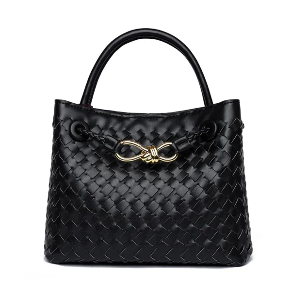 Niche Leather BagShoulder MessengerBag Popular Hand-woven Women's Bag FashionVersatileTemperament Handbag Purses and Handbags