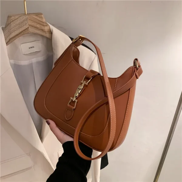 Top Quality Luxury Brand Purses and Handbags Designer Leather Shoulder Crossbody Bags for Women Dual Straps Underarm Sac A Main - Image 5