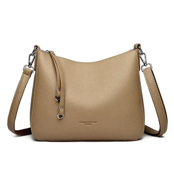 Genuine Brand Women's Soft Leather Shoulder Bags Luxury Designer Crossbody Bags Ladies Casual Tote Bag Messenger Commuting Sac - Image 5