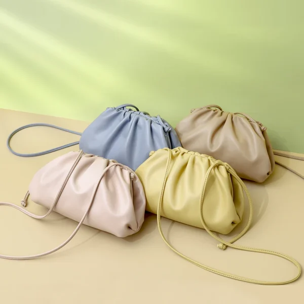 New Luxury Soft Pu Leather Women Shoulder Bag High Quality Small Cloud Handbags Crossbody Bags Fashion Female Messenger Bags - Image 3