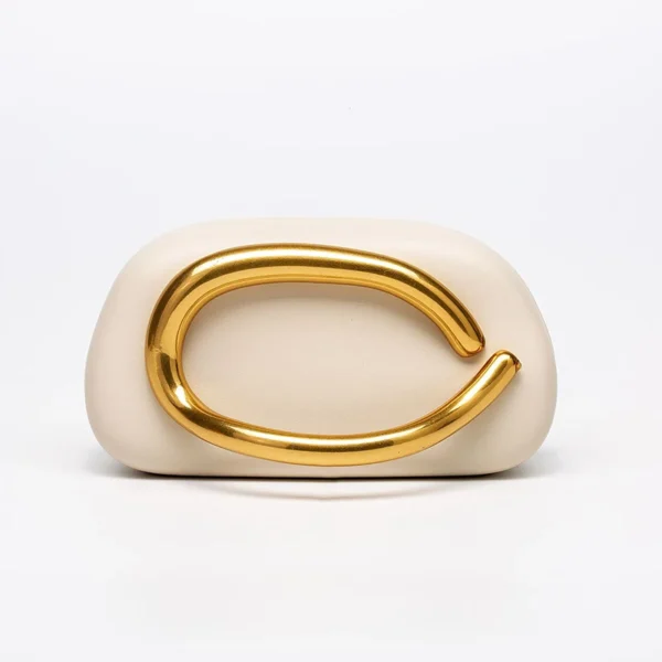Box Bag Metal Details Crossbody Pu Leather Clutch Shoulder Luxury Brand Handbags Women's Handbag Ladies Female Evening Purse Red - Image 3