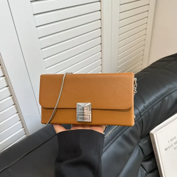 2025 Trending Mini Crossbody - Bottega-Inspired Vegan Chain Bag with RFID & Convertible Strap - Image 5