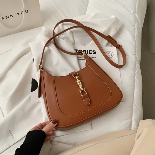Top Quality Luxury Brand Purses and Handbags Designer Leather Shoulder Crossbody Bags for Women Dual Straps Underarm Sac A Main - Image 6