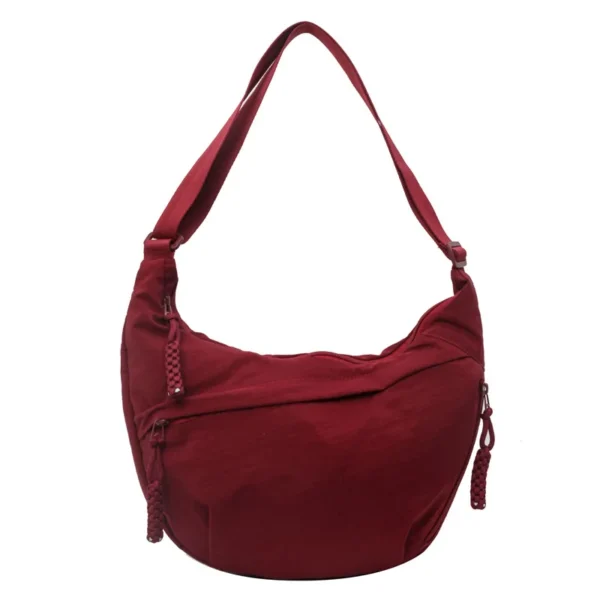 Nylon Fabric Shoulder Bag New High Capacity Women's Crossbody Messenger Bag Leisure Versatile Shoulder Hobos Bag - Image 3