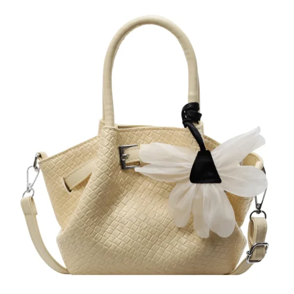 2025 Textured Crossbody Bag, Bottega-Inspired Ruched Tote with Detachable Strap & RFID, Work To Weekend Shoulder Bag for Women - Image 5