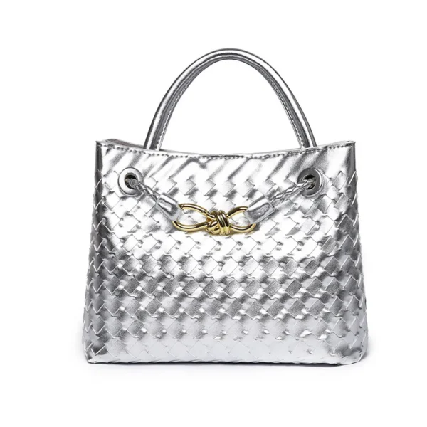 Niche Leather BagShoulder MessengerBag Popular Hand-woven Women's Bag FashionVersatileTemperament Handbag Purses and Handbags - Image 4