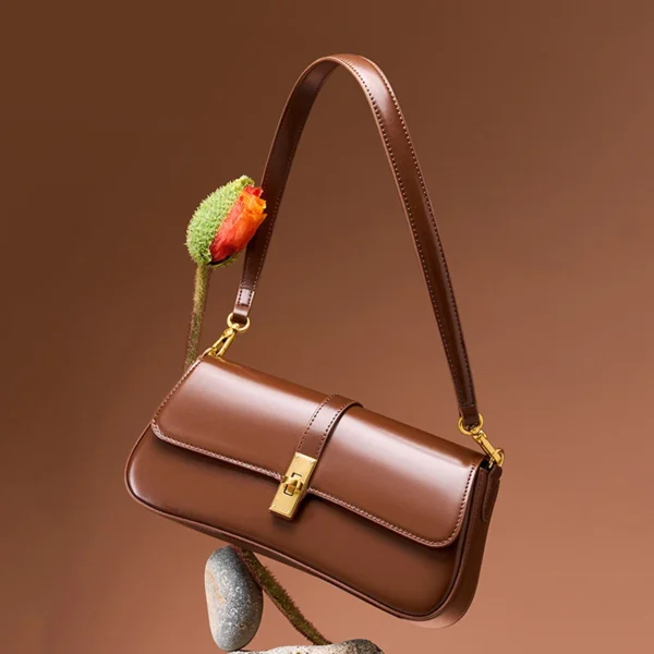 Cowhide Women's Shoulder Bag Luxury Designer Genuine Leather Women Crossbody Square Bags High Quality Fashion Female Handbag - Image 5