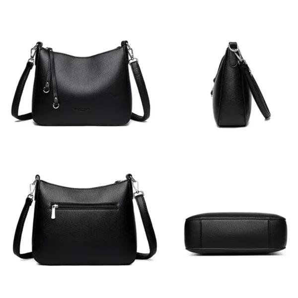 Genuine Brand Women's Soft Leather Shoulder Bags Luxury Designer Crossbody Bags Ladies Casual Tote Bag Messenger Commuting Sac - Image 7