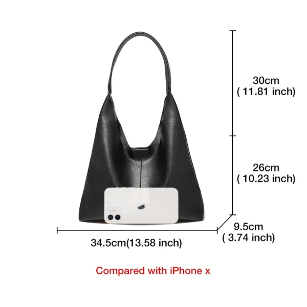 FOXER Minimalism Split Leather Women Shoulder Underarm Bag 2025 New Solid Casual Hobo Bag Female Daliy Tote Bag Purse - Image 7