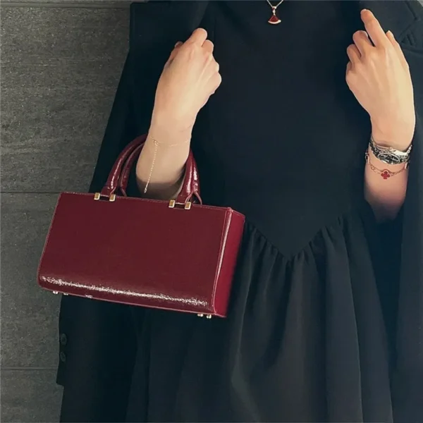 Fashion PU Solid Color Women's Shoulder Bag 2025 Valentine's Day New Square Bag Hot Selling Casual Classic Crossbody Bag - Image 6