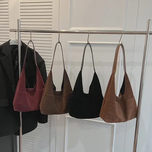 LEFTSIDE 2 Pcs/set Small PU Leather Underarm Bags For Women 2024 Winter Y2K Female Fashion Shoulder Bag Handbags And Purses - Image 7