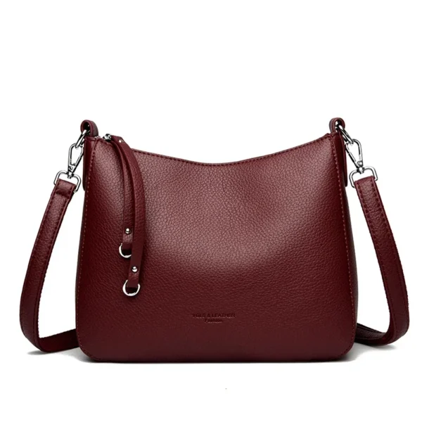 Genuine Brand Women's Soft Leather Shoulder Bags Luxury Designer Crossbody Bags Ladies Casual Tote Bag Messenger Commuting Sac - Image 9