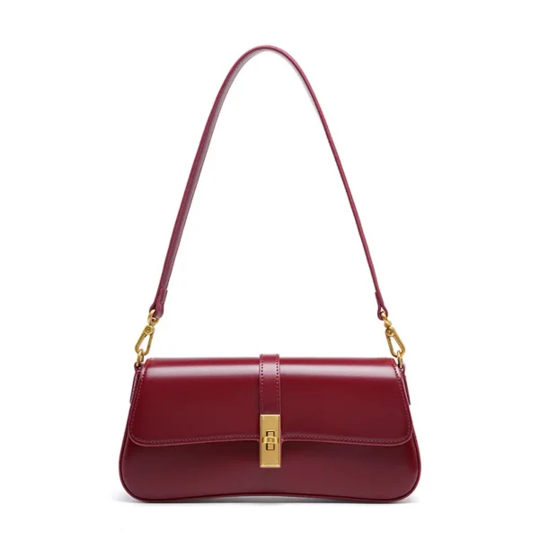 Cowhide Women's Shoulder Bag Luxury Designer Genuine Leather Women Crossbody Square Bags High Quality Fashion Female Handbag - Image 9